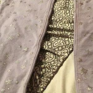 Purple jeans with silver stars